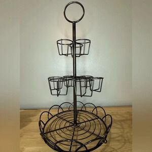 Vintage metal multi egg holder carrier‎ stand, many possibilities